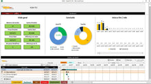 Load image into Gallery viewer, Planilha Gerenciamento de projetos com gráfico de Gantt e EAP