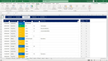 Load image into Gallery viewer, Planilha de Gestão de Time de Rugby Amador em Excel