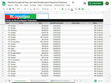 Load image into Gallery viewer, Planilha Google de Fluxo de Caixa Simples para Pequenas Empresas