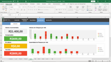 Load image into Gallery viewer, Planilha de Controle de Cheques em Excel 4.0