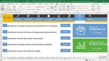 Load image into Gallery viewer, Planilha de Gestão de Garantias do Cliente em Dashboard
