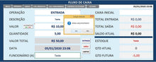 Load image into Gallery viewer, Planilha Fluxo de Caixa e Controle de Estoque 1.0

