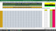 Load image into Gallery viewer, Planilha Econômica de Fechamento Lotofácil 18 Dz. em Excel
