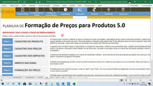 Load image into Gallery viewer, Planilha de Formação de Preços de Produtos para Revenda em Dashboard
